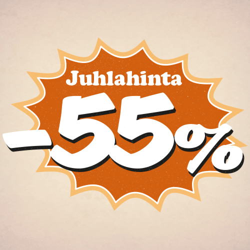 Synttäriviikko - Juhlatarjoukset -55%