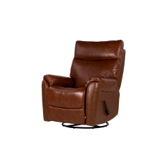 Berlin recliner, Ruskea nahka/keinonahka