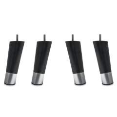 Hilding Viona jalkasarja 14cm, Musta