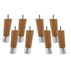 Hilding Viona jalkasarja 14cm, 8kpl, Tammi