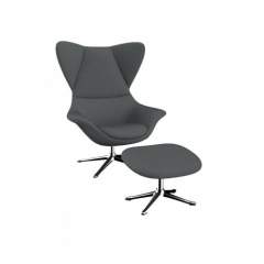 Stilo lepotuoli kankaalla, Copparo Dervit Grey 1465