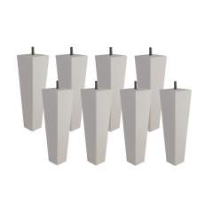 Unico jalkasarja 23cm kartio, 8kpl, Kuultovalkoinen