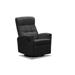 Castillo recliner nahka, Musta