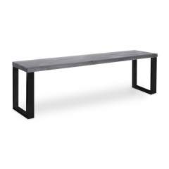 Edna penkki 35x195 musta metallijalka, Harmaa