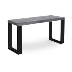 Edna penkki 35x115 musta metallijalka, Harmaa