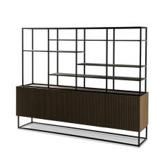 Linea hyllykaappi tammi, Mocca