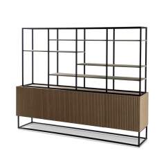 Linea hyllykaappi tammi, Smoked oiled