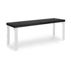 Edna penkki 35x155 valkoinen metallijalka, Musta