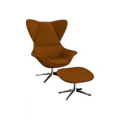 Stilo lepotuoli kankaalla, Copparo Rusty Orange 1470