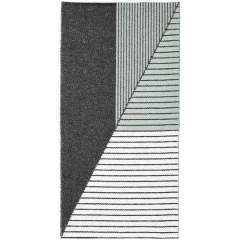 Horredsmattan Stripe muovimatto, 70x140, 13401 Black/Green