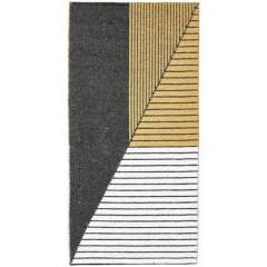 Horredsmattan Stripe muovimatto, 70x140, 13404 Black/Yellow