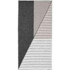 Horredsmattan Stripe muovimatto, 70x140, 13407 Black/Pink