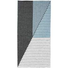 Horredsmattan Stripe muovimatto, 70x140, 13403 Black/Blue