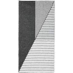 Horredsmattan Stripe muovimatto, 70x210, 13411 Black/Grey