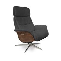 Balance 7601 lepotuoli S-koko, Teddy 3614 Anthracite, Pähkinä puuosat