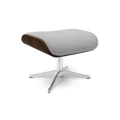 Balance 7601 lepotuolin rahi M-koko, Teddy 3611 Light Grey, Pähkinä puuosat