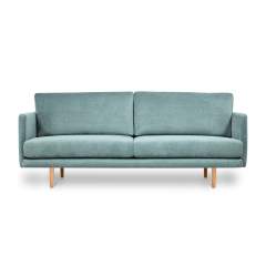 Finsoffat Kanerva 3-istuttava sohva, Velvety 33 Petrol, Aito tammi
