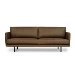 Finsoffat Kanerva 3-istuttava nahkasohva, Madras 04 Antique brown