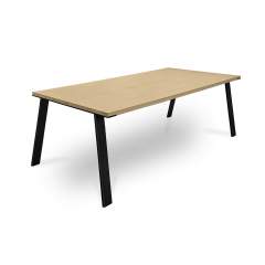 Leuven ruokapöytä 95x200, White oiled