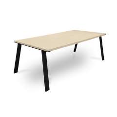 Leuven ruokapöytä 95x200, Very white oiled