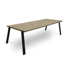 Leuven ruokapöytä 95x220, Grey oiled