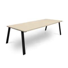 Leuven ruokapöytä 95x220, Very white oiled