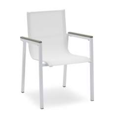 Arlöv tuoli valkoinen/alumiini