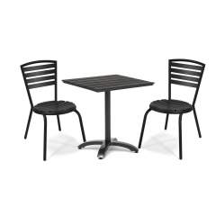 Brighton pöytä ja 2 tuolia musta
