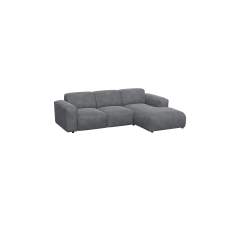 Lucera divaanisohva, Bormio Soft grey 1220, Oikeakätinen