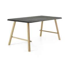 Olivia ruokapöytä 90x150 harmaalla kannella, Antiikki jalat