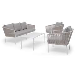 Hillerstorp Lersund 3-1-1 + sohvapöytä, beige