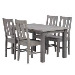 Driftwood pöytä 90x140/180 + 4 tuolia