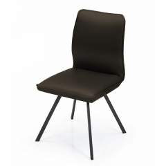 Arne 9030 pyörivä tuoli Semianiliini nahalla, 374 Black