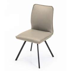 Arne 9030 pyörivä tuoli Semianiliini nahalla, 378 Light grey