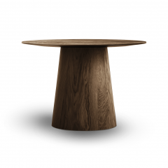 Barrel pyöreä ruokapöytä 110cm, Mocca oiled