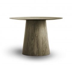 Barrel pyöreä ruokapöytä 110cm, Smoke oiled