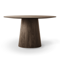 Barrel pyöreä ruokapöytä 130cm, Mocca oiled