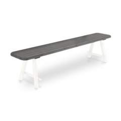 Olivia penkki 200cm harmaa/valkoinen