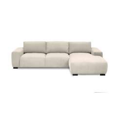 Bohema 2176 divaanisohva samettikankaalla, Oikeakätinen, Rebel 9711 Light Grey