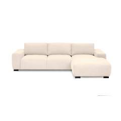 Bohema 2176 divaanisohva samettikankaalla, Oikeakätinen, Rebel 9712 Cream