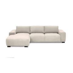 Bohema 2176 divaanisohva samettikankaalla, Vasenkätinen, Rebel 9711 Light Grey