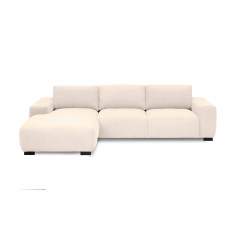 Bohema 2176 divaanisohva samettikankaalla, Vasenkätinen, Rebel 9712 Cream