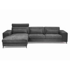 Divine 2020 samettinen divaanisohva, Fusion 3541 Anthracite, Vasenkätinen