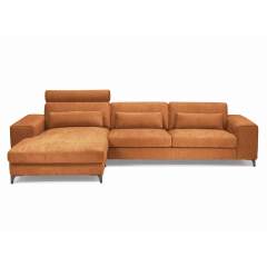 Divine 2020 samettinen divaanisohva, Fusion 3542 Copper, Vasenkätinen