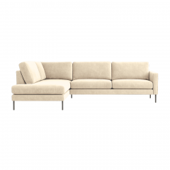 Eelin avokulmasohva, Vogue kangas, Vasenkätinen,1Cream