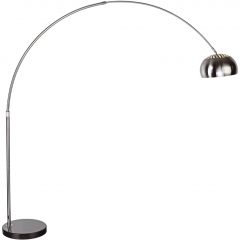 E.Lite Cosmo -lattiavalaisin, kaarimalli, harjattu teräs