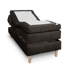 Empire Lux moottorisänky 90x200cm, Hard, Vogue 17 Charcoal