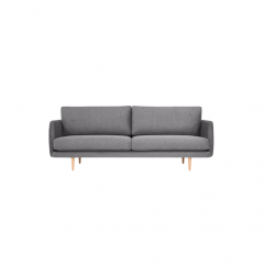 Finsoffat Jasmi 3-istuttava sohva Cyper-kankaalla,65 Grey