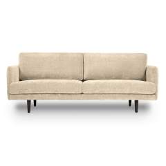 Finsoffat Jasmi 3 istuttava sohva Rox samettikankaalla, 01 Naturel, Wenge jalat