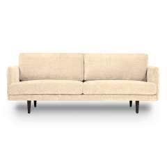 Finsoffat Jasmi 3 istuttava sohva Rox samettikankaalla, 110 Linen, Wenge jalat